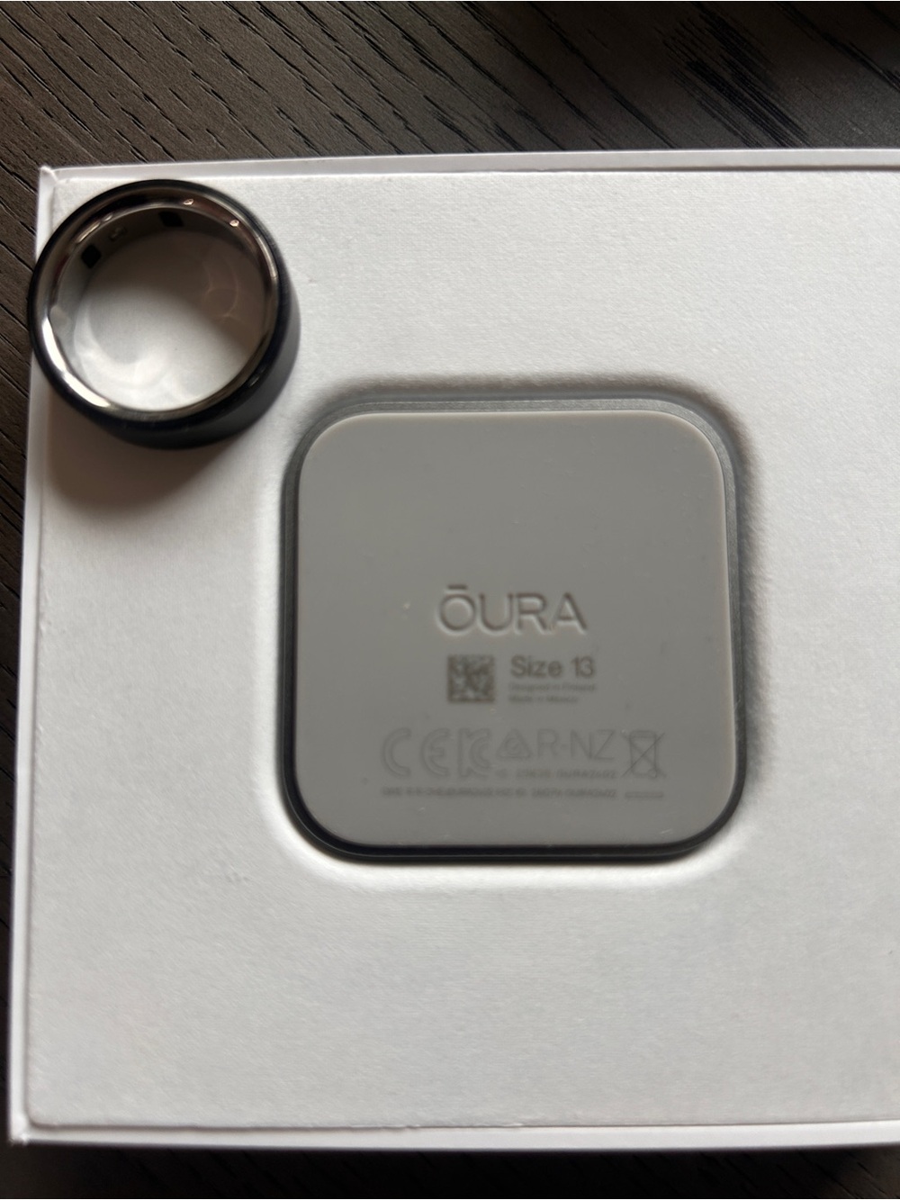 Oura Ring Size 13 in Black Metallic Finish